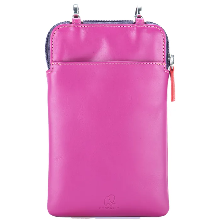 Mywalit Travel Organisers|Cell Phone Neck Pouch Sangria Multi