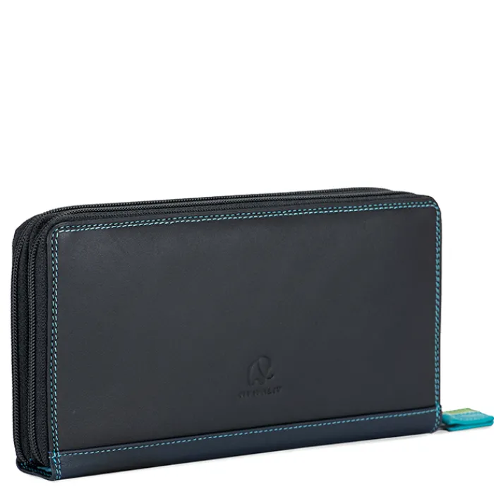 Women Mywalit Zip Around Wallets|Women Wallets|Large Double Zip Wallet Black Pace
