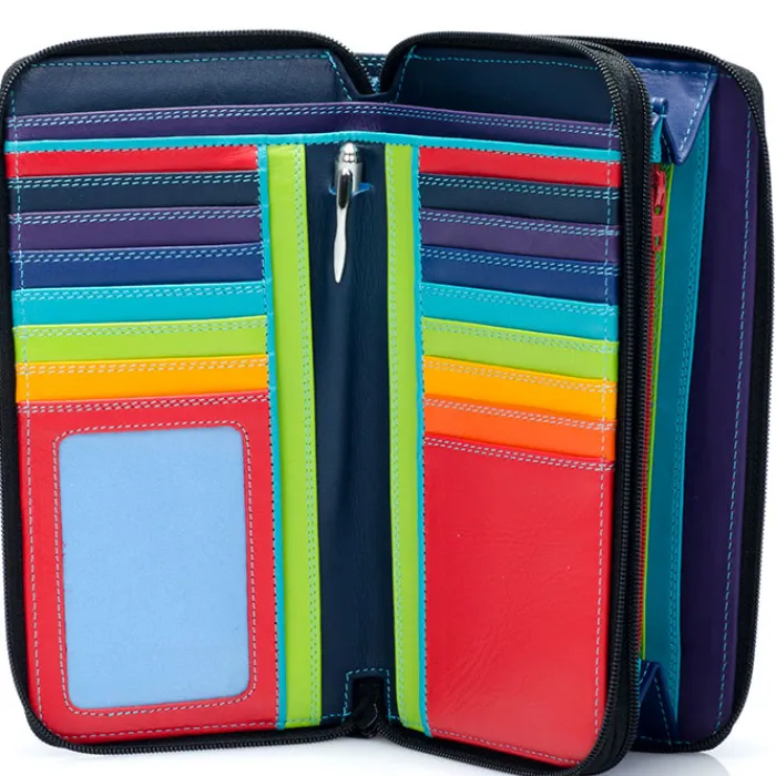 Women Mywalit Zip Around Wallets|Women Wallets|Large Double Zip Wallet Black Pace