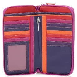 Women Mywalit Zip Around Wallets|Women Wallets|Large Double Zip Wallet Sangria Multi