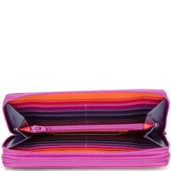 Women Mywalit Zip Around Wallets|Women Wallets|Large Double Zip Wallet Sangria Multi