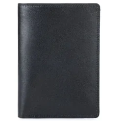 Mywalit Men Wallets|Men's Bi-colour Vertical Bi-Fold Wallet Black-Blue
