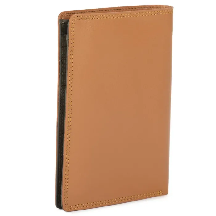 Mywalit Men Wallets|Men's Bi-colour Vertical Bi-Fold Wallet Tan-Olive