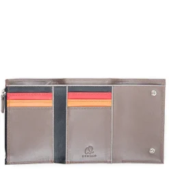 Mywalit Rfid Protected|Men Wallets|Men's Tri-fold Wallet with Zip Nappa Fumo
