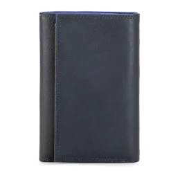 Mywalit Rfid Protected|Men Wallets|Men's Tri-fold Wallet with Zip Nappa Midnight