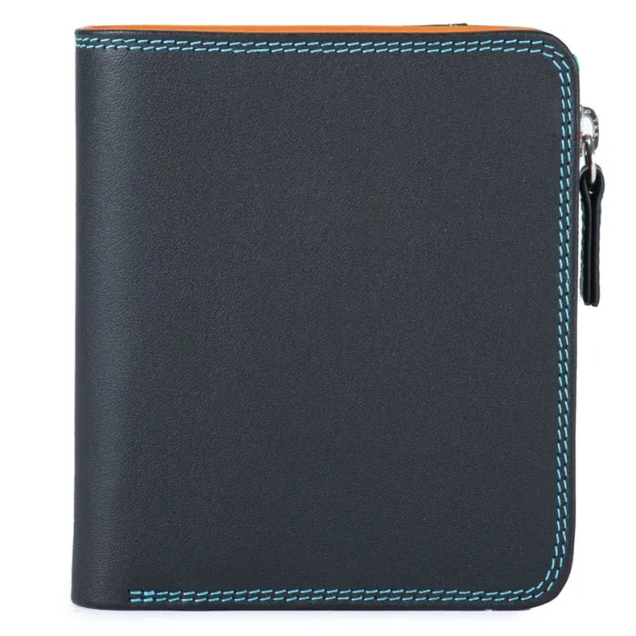 Women Mywalit Women Wallets|Mini BiFold Zip Wallet Black Pace