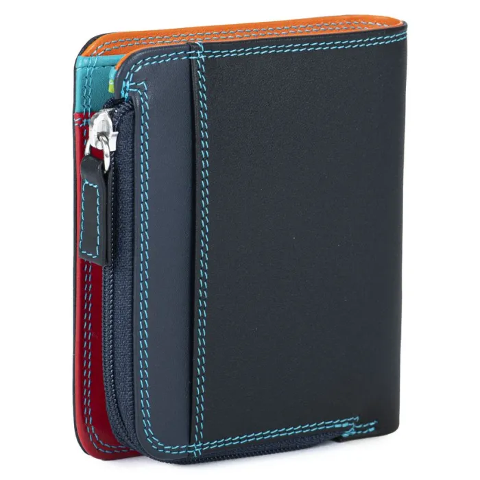 Women Mywalit Women Wallets|Mini BiFold Zip Wallet Black Pace