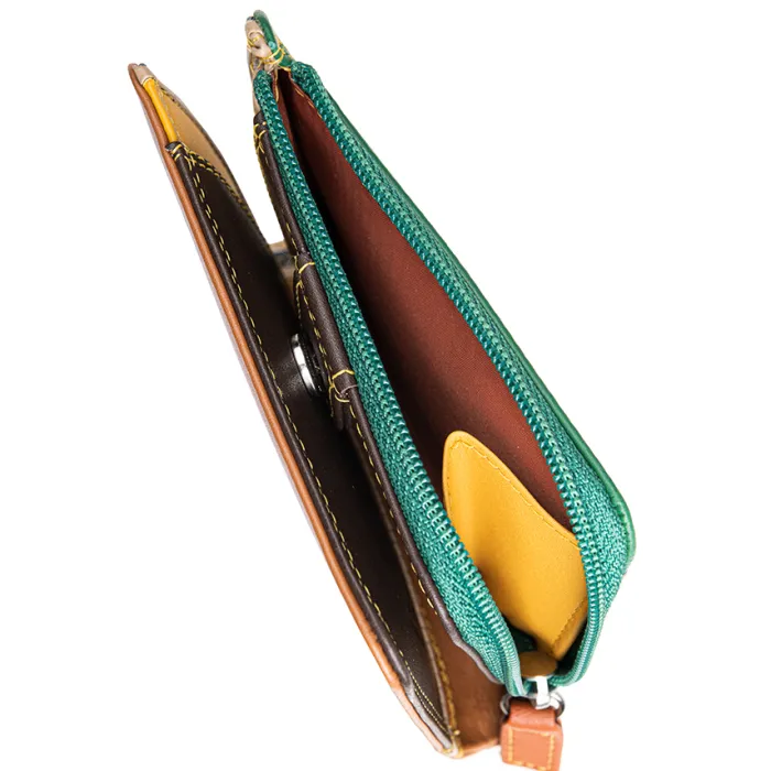 Women Mywalit Women Wallets|Mini BiFold Zip Wallet Bosco
