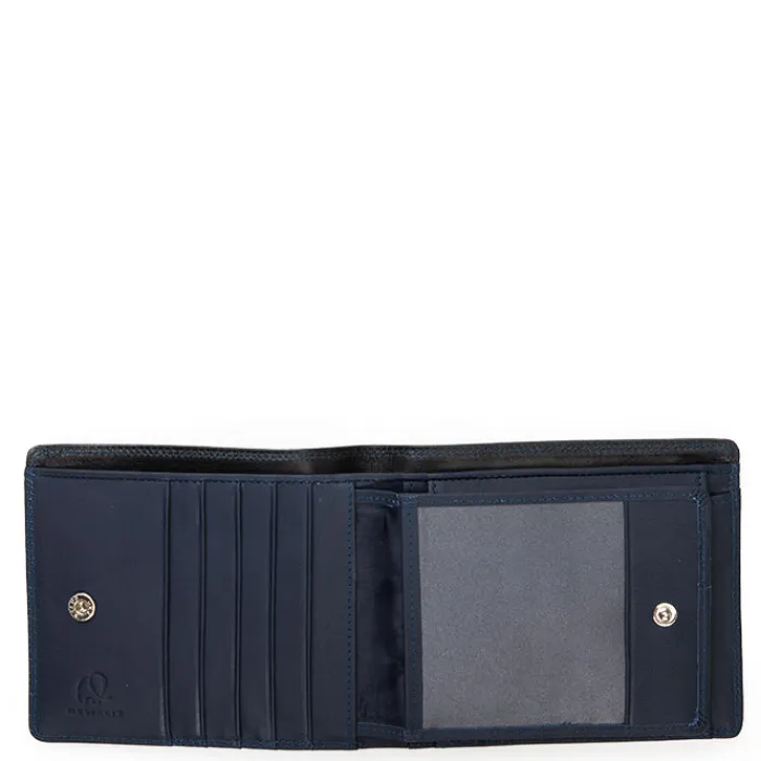 Mywalit Rfid Protected|Men Wallets|RFID Large Men's Wallet with Britelite Black-Blue