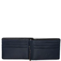 Mywalit Rfid Protected|Men Wallets|RFID Slim Money Clip Wallet Black-Blue