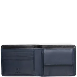 Mywalit Rfid Protected|Men Wallets|RFID Standard Men's Wallet with Coin Pocket Black-Blue