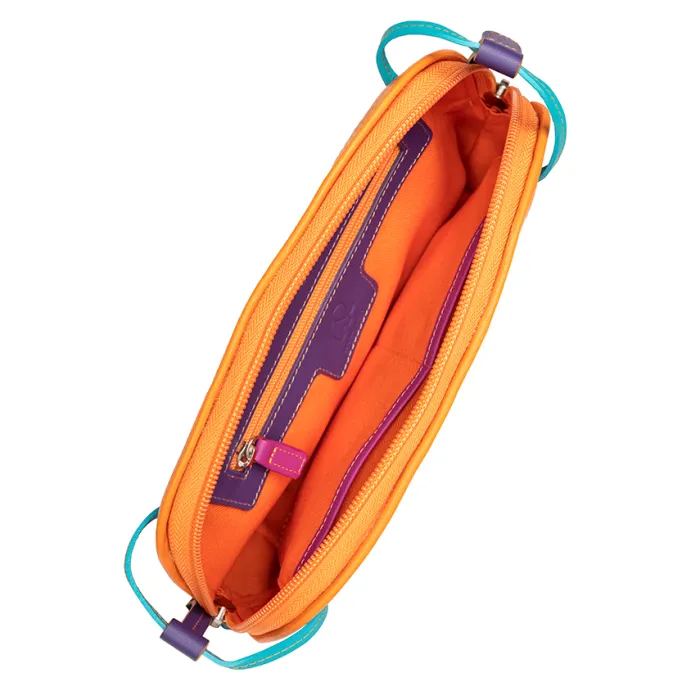 Women Mywalit Crossbody Bags|Women Bags|Rio Small Zip Top Orange Copacabana