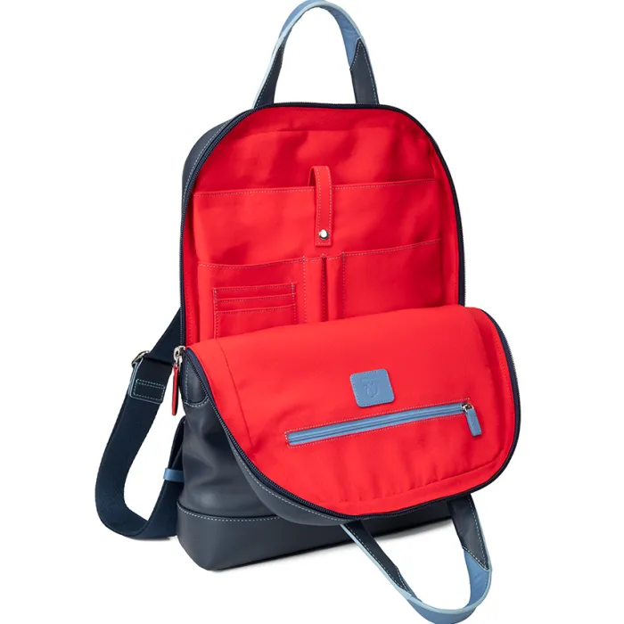 Women Mywalit Backpacks|Business Bags|Slim Leather Backpack Royal