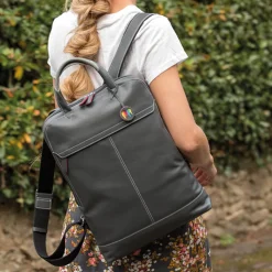 Women Mywalit Backpacks|Business Bags|Slim Leather Backpack Royal