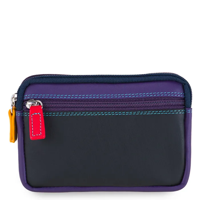 Women Mywalit Pouches|Coin Purses|Small Leather Double Zip Purse Black Pace