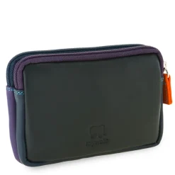 Women Mywalit Pouches|Coin Purses|Small Leather Double Zip Purse Black Pace