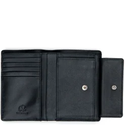 Mywalit Men Wallets|Vertical BiFold Wallet with Coin Pocket Black