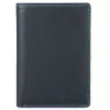 Mywalit Men Wallets|Vertical BiFold Wallet with Coin Pocket Black Pace