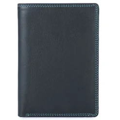 Mywalit Men Wallets|Vertical BiFold Wallet with Coin Pocket Black Pace