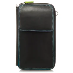 Women Mywalit Travel Organisers|Zip Around Wallets|Zip Round Multi Purse with Shoulder Strap Black Pace