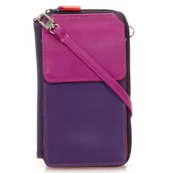 Women Mywalit Travel Organisers|Zip Around Wallets|Zip Round Multi Purse with Shoulder Strap Sangria Multi