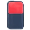 Women Mywalit Travel Organisers|Zip Around Wallets|Zip Round Multi Purse with Shoulder Strap Royal