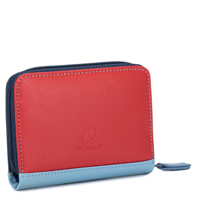 Women Mywalit Zip Around Wallets|Credit Card Holders|Zipped Credit Card Holder Royal